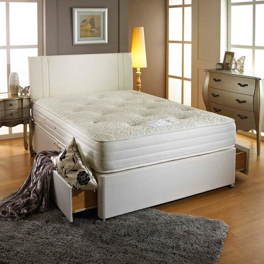 Bamboo Bed with Drawers